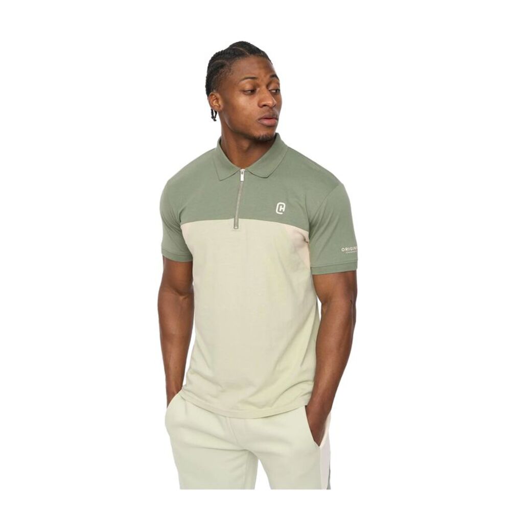 Crosshatch Mens Castlebay Polo Shirt / Light Olive
